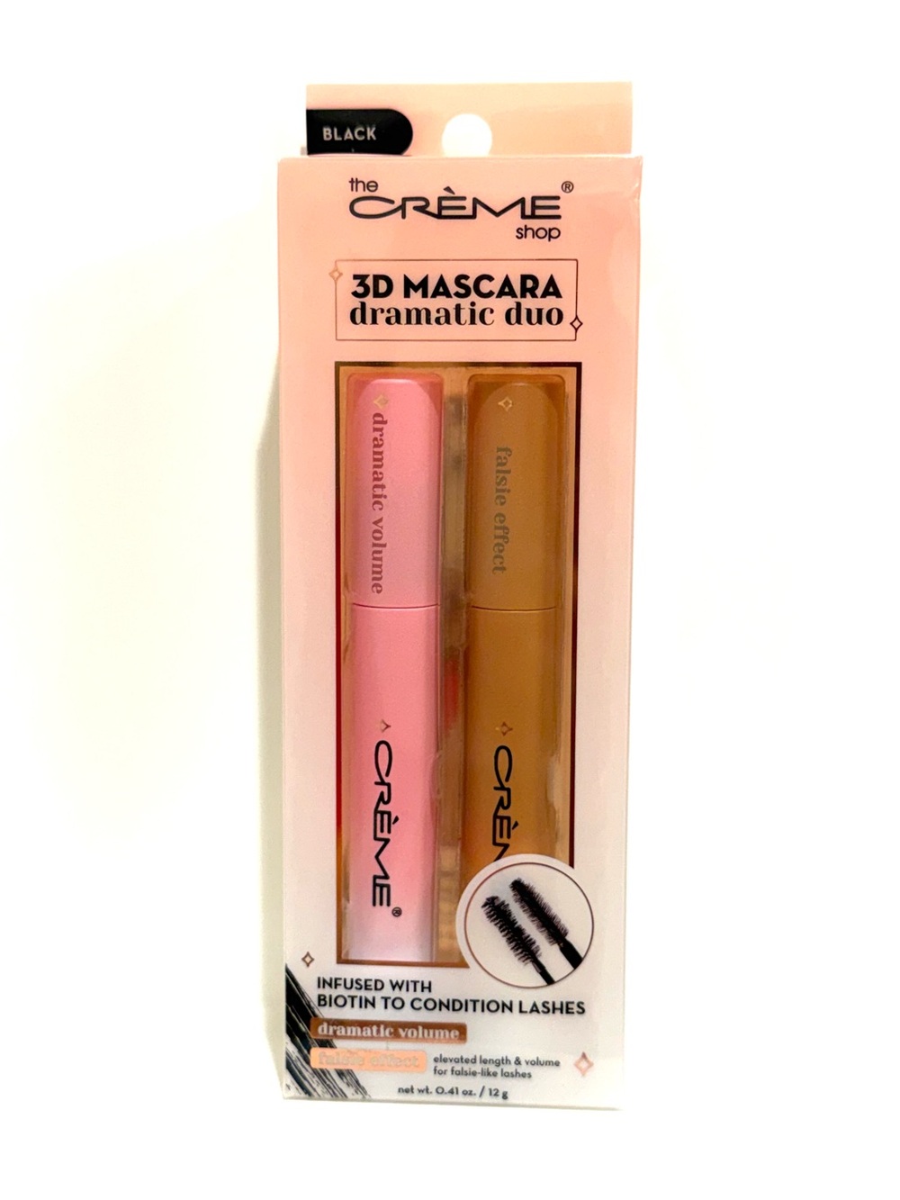 The Crème Shop: Black 3D Mascara Dramatic Duo - Black